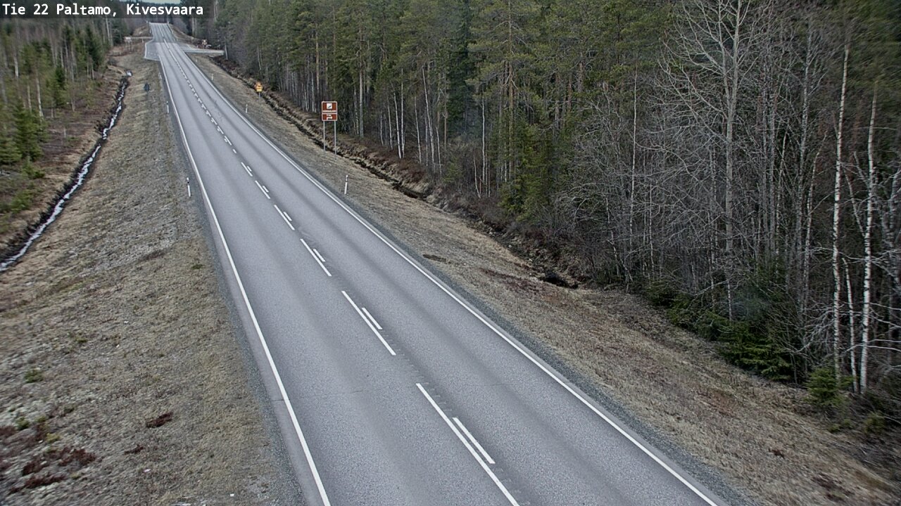 Weather Camera Image Väg 22 Paltamo, Kivesvaara, Paltamo, Kainuu
