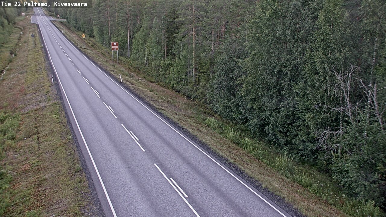 Weather Camera Image Road 22 Paltamo, Kivesvaara, Paltamo, Kainuu