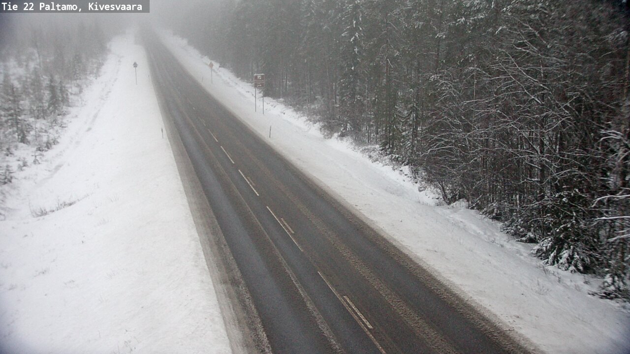 Weather Camera Image Väg 22 Paltamo, Kivesvaara, Paltamo, Kainuu