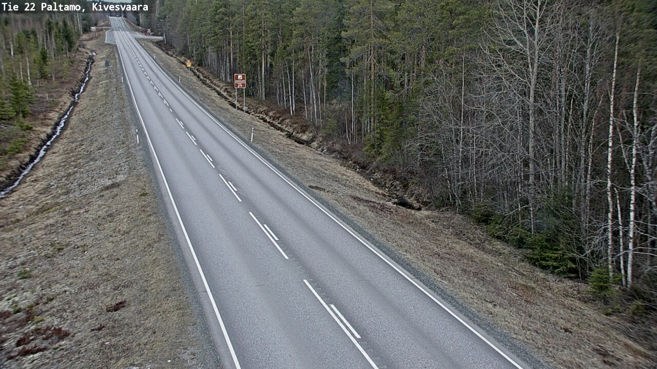 Weather Camera Image Väg 22 Paltamo, Kivesvaara, Paltamo, Kainuu