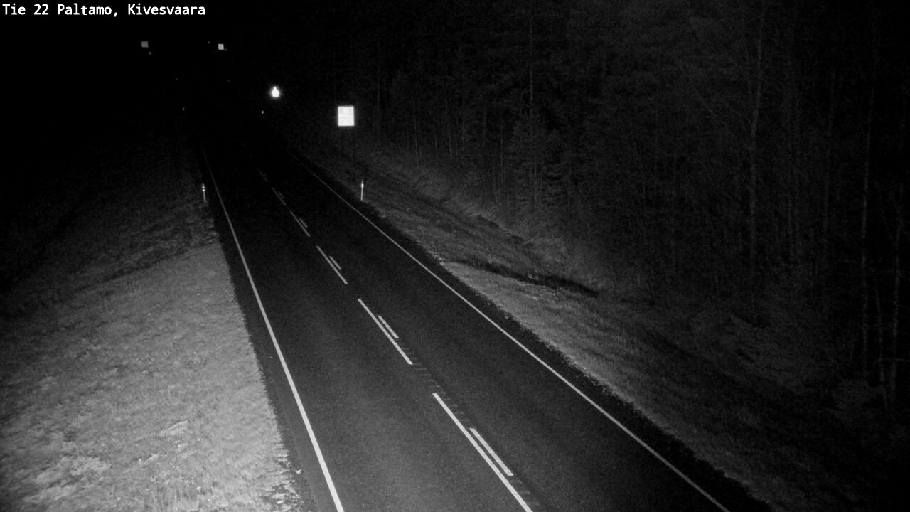 Weather Camera Image Väg 22 Paltamo, Kivesvaara, Paltamo, Kainuu