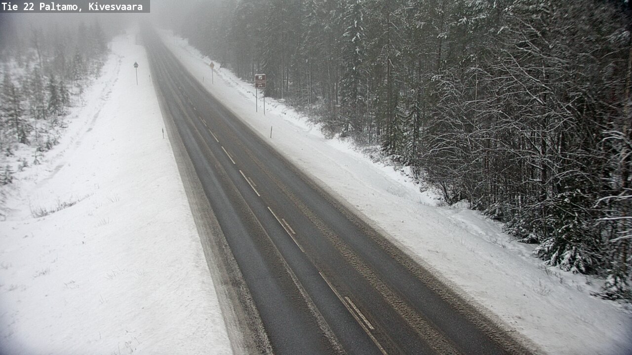 Weather Camera Image Väg 22 Paltamo, Kivesvaara, Paltamo, Kainuu