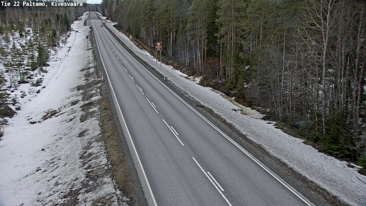 Weather Camera Image Road 22 Paltamo, Kivesvaara, Paltamo, Kainuu