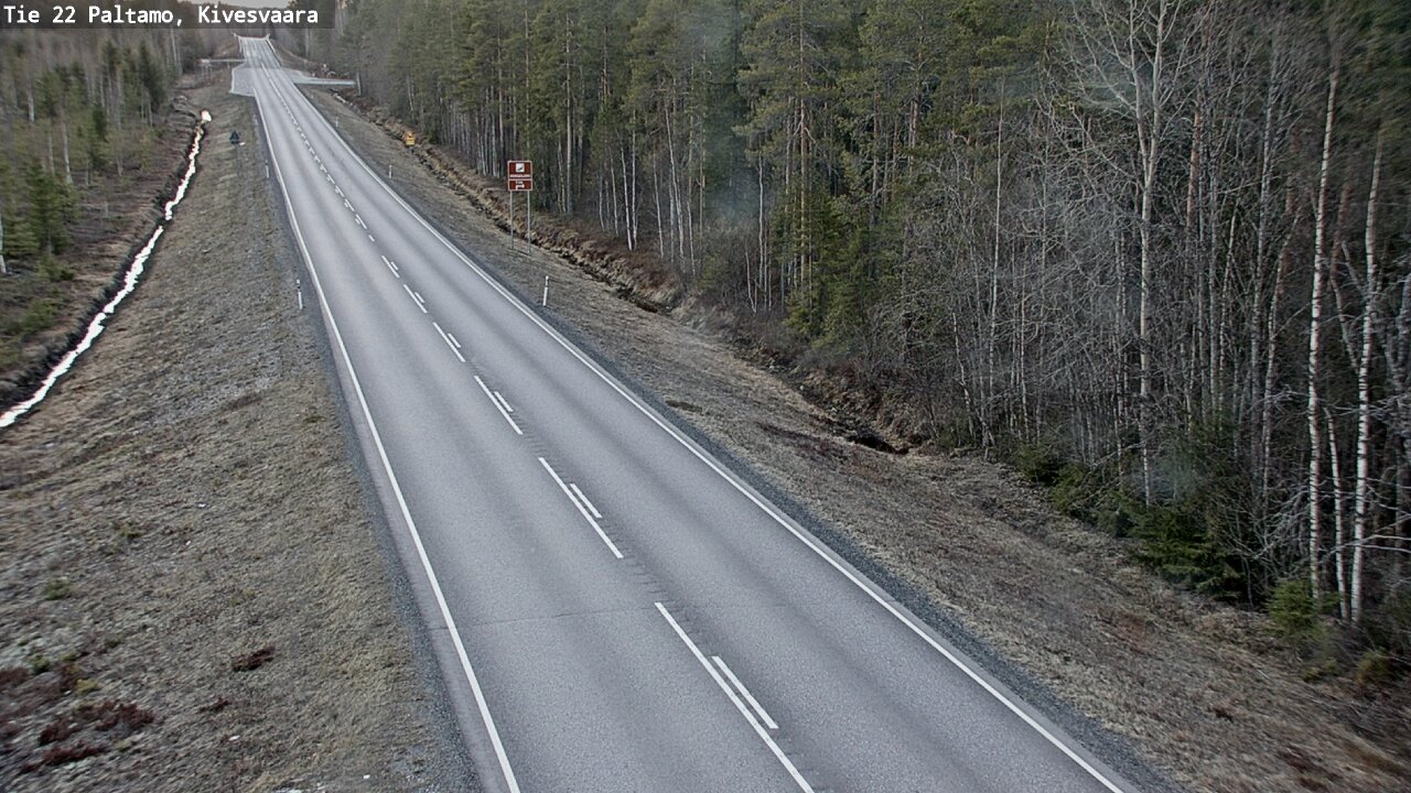 Weather Camera Image Road 22 Paltamo, Kivesvaara, Paltamo, Kainuu
