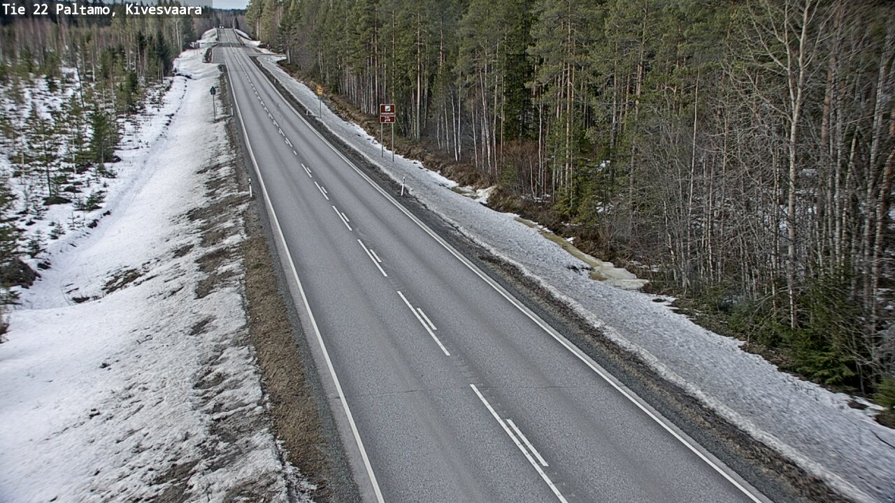 Weather Camera Image Road 22 Paltamo, Kivesvaara, Paltamo, Kainuu