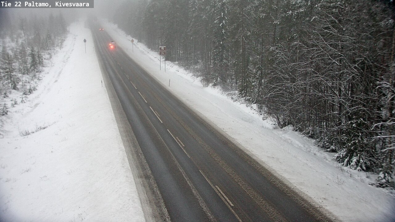 Weather Camera Image Väg 22 Paltamo, Kivesvaara, Paltamo, Kainuu