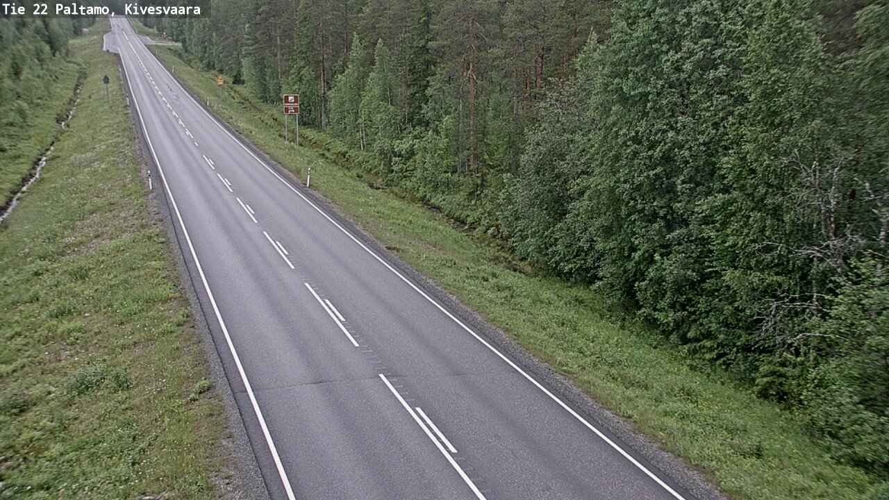 Weather Camera Image Road 22 Paltamo, Kivesvaara, Paltamo, Kainuu