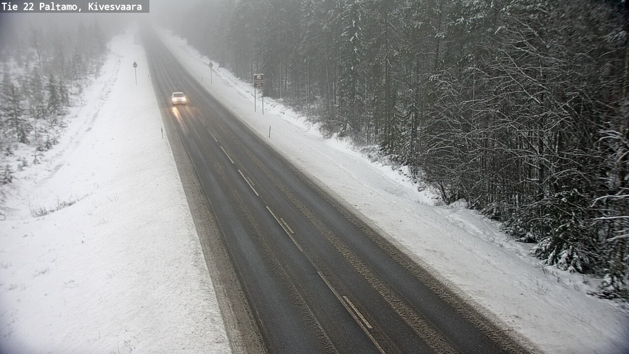 Weather Camera Image Väg 22 Paltamo, Kivesvaara, Paltamo, Kainuu