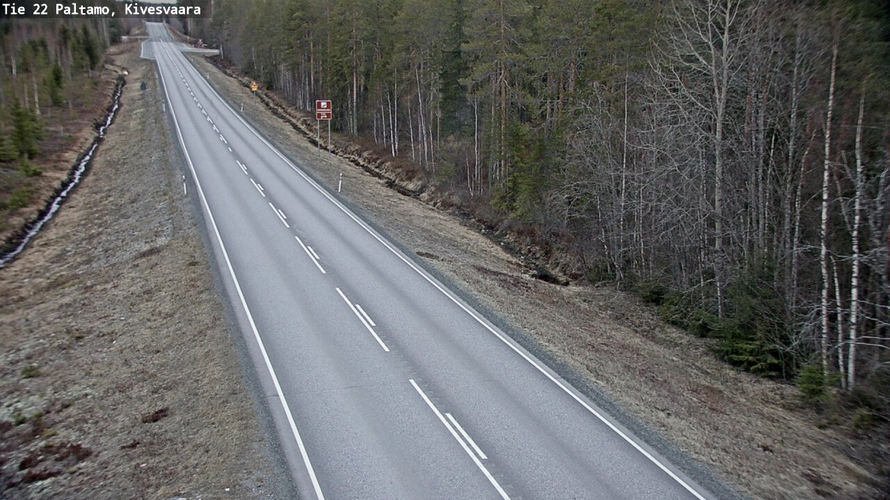 Weather Camera Image Road 22 Paltamo, Kivesvaara, Paltamo, Kainuu