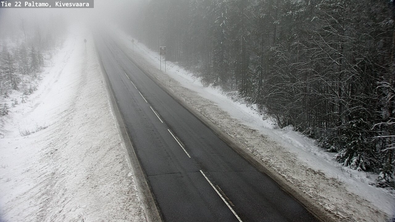 Weather Camera Image Väg 22 Paltamo, Kivesvaara, Paltamo, Kainuu