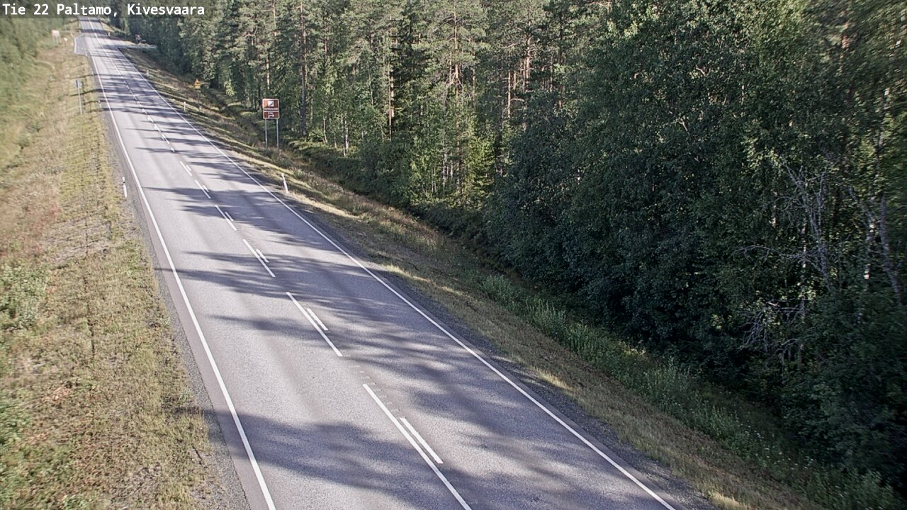 Weather Camera Image Väg 22 Paltamo, Kivesvaara, Paltamo, Kainuu