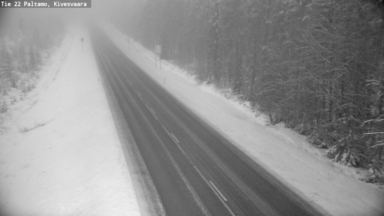 Weather Camera Image Väg 22 Paltamo, Kivesvaara, Paltamo, Kainuu