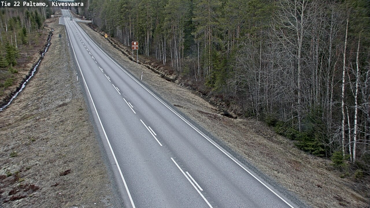 Weather Camera Image Väg 22 Paltamo, Kivesvaara, Paltamo, Kainuu