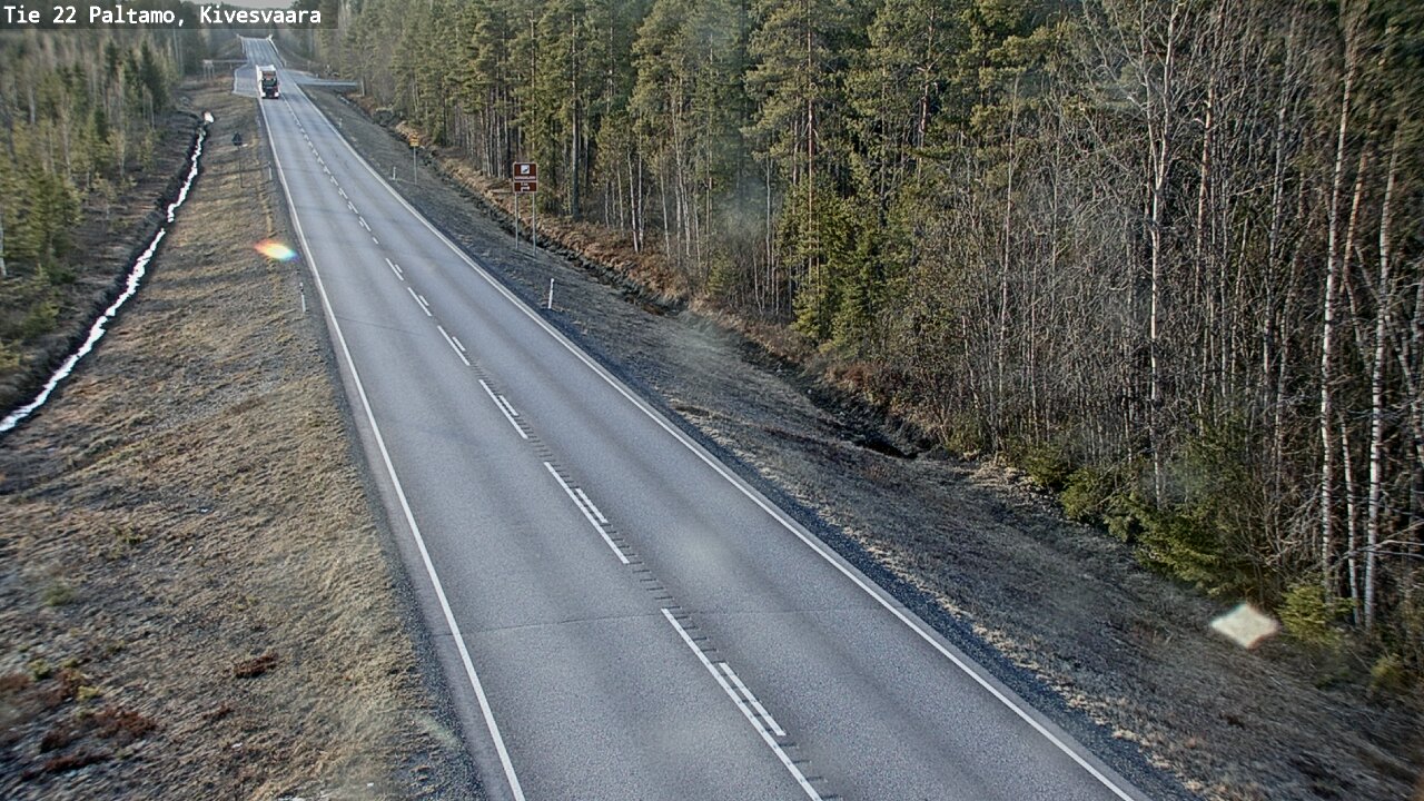 Weather Camera Image Road 22 Paltamo, Kivesvaara, Paltamo, Kainuu