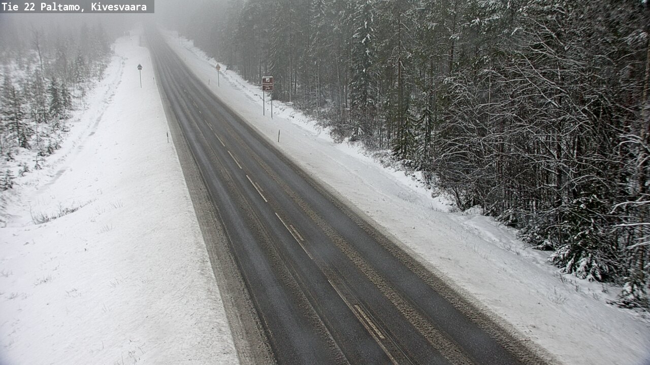 Weather Camera Image Väg 22 Paltamo, Kivesvaara, Paltamo, Kainuu