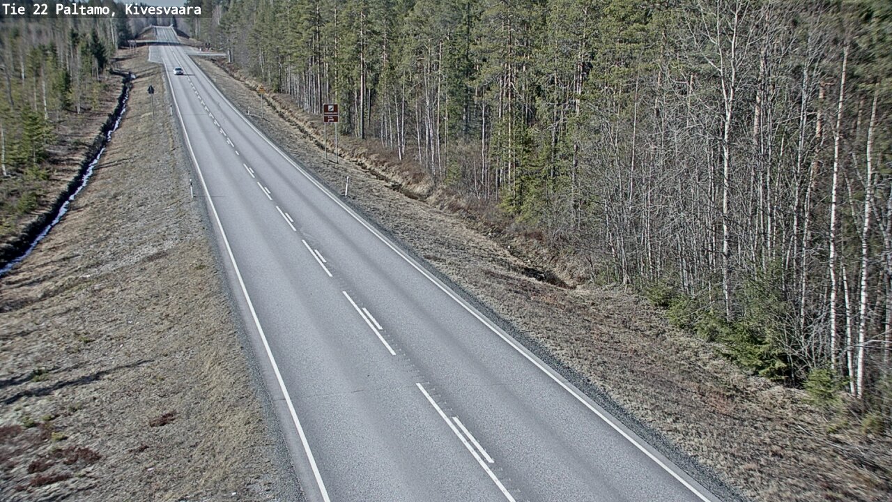 Weather Camera Image Road 22 Paltamo, Kivesvaara, Paltamo, Kainuu
