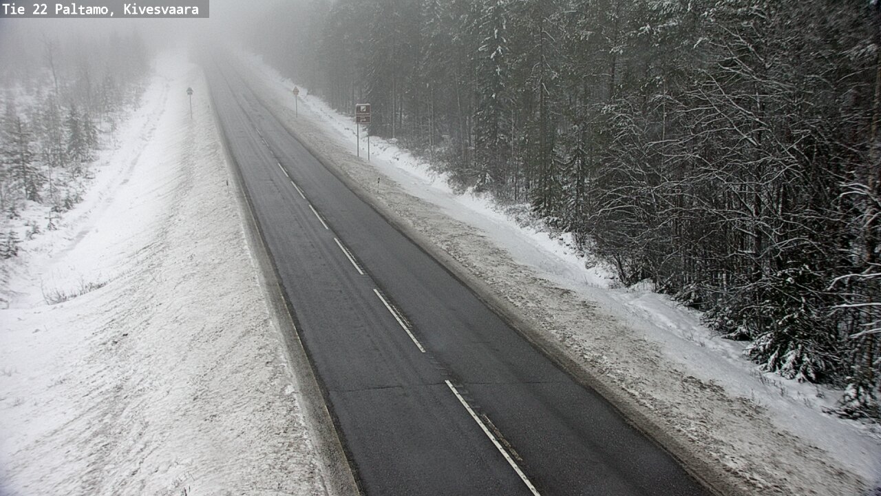 Weather Camera Image Väg 22 Paltamo, Kivesvaara, Paltamo, Kainuu