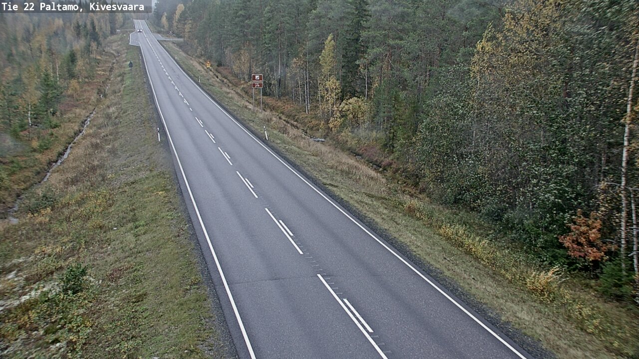 Weather Camera Image Väg 22 Paltamo, Kivesvaara, Paltamo, Kainuu