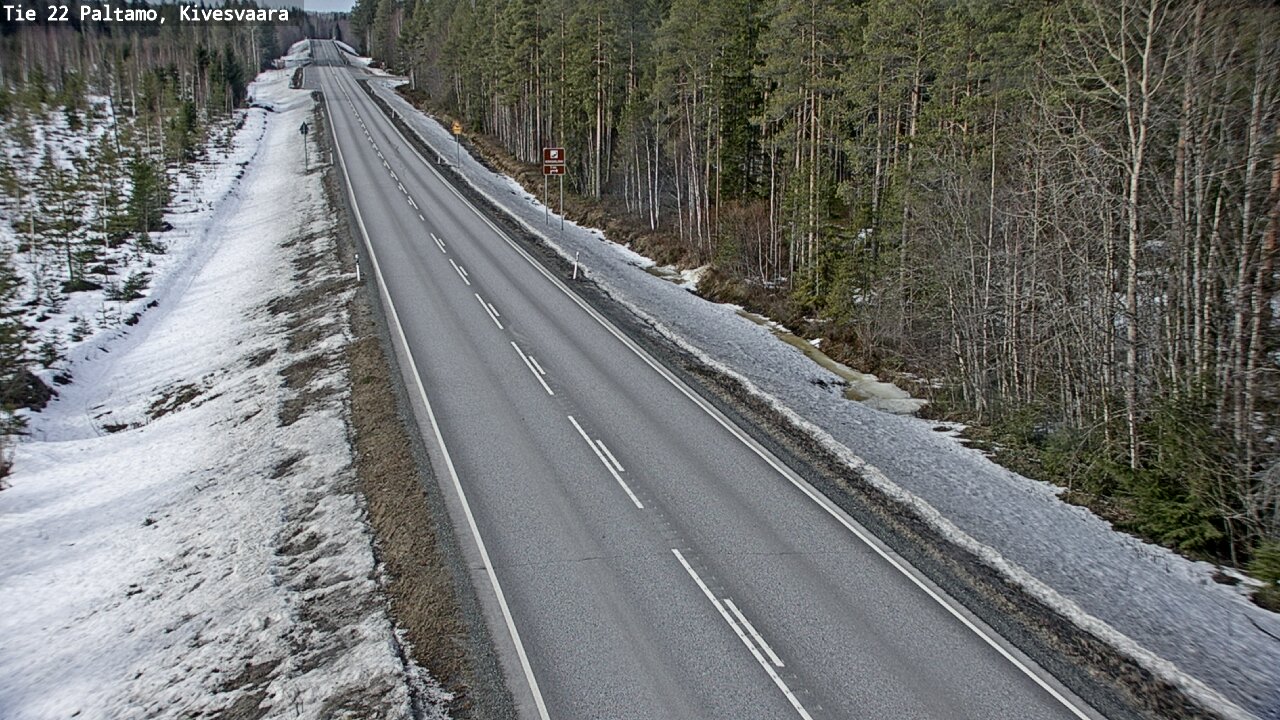 Weather Camera Image Road 22 Paltamo, Kivesvaara, Paltamo, Kainuu