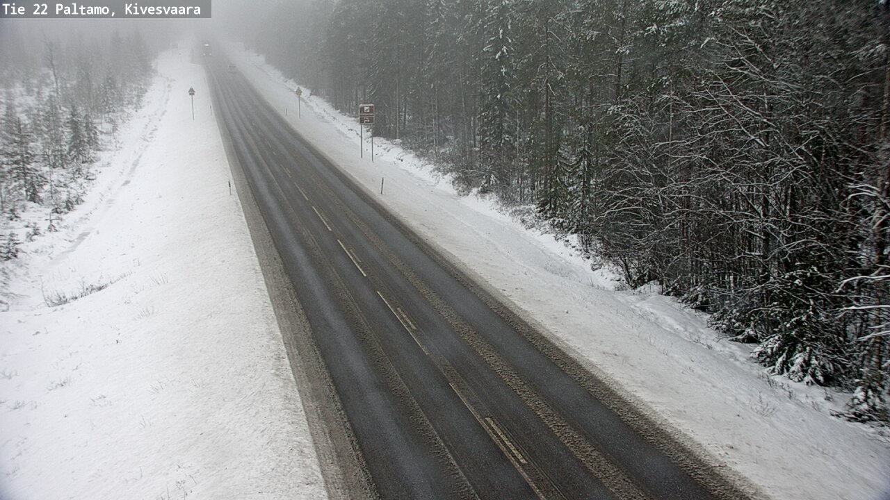 Weather Camera Image Väg 22 Paltamo, Kivesvaara, Paltamo, Kainuu