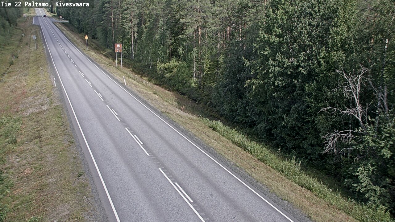 Weather Camera Image Väg 22 Paltamo, Kivesvaara, Paltamo, Kainuu