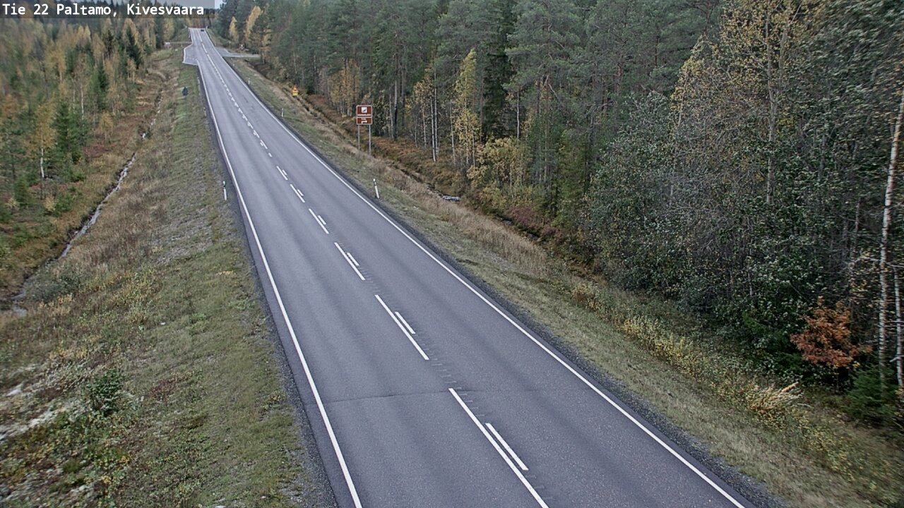 Weather Camera Image Road 22 Paltamo, Kivesvaara, Paltamo, Kainuu