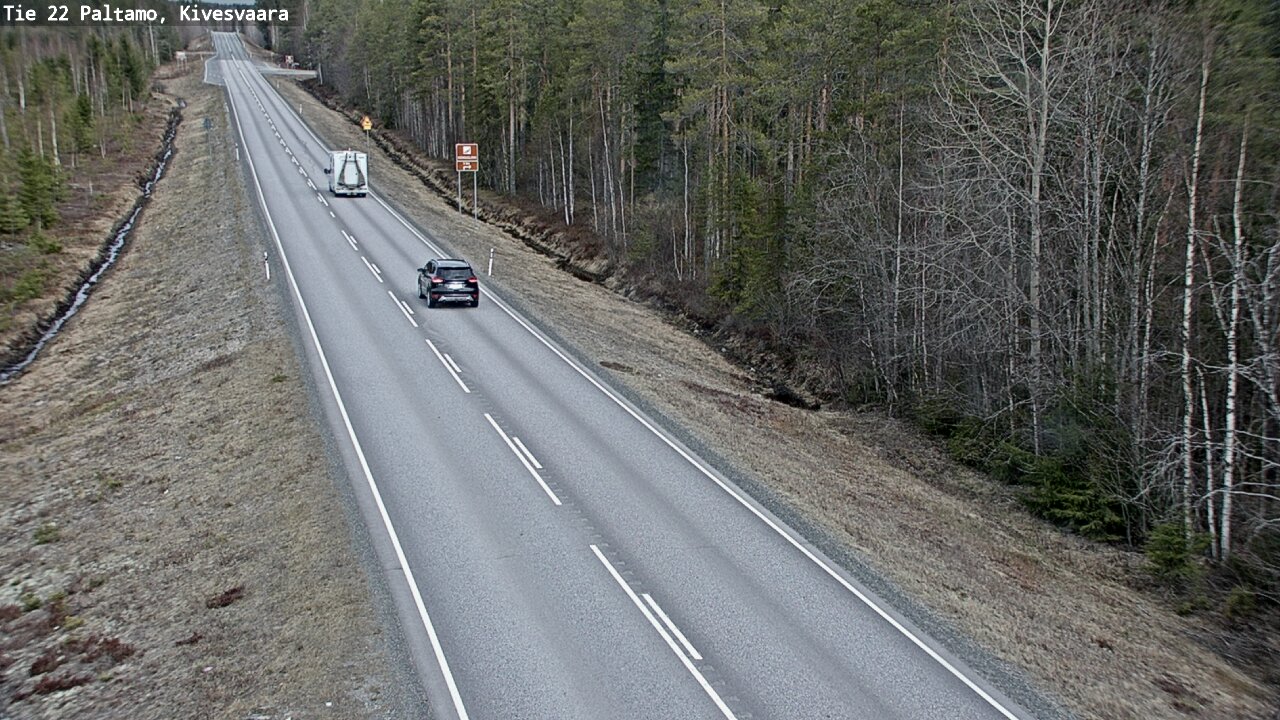Weather Camera Image Väg 22 Paltamo, Kivesvaara, Paltamo, Kainuu