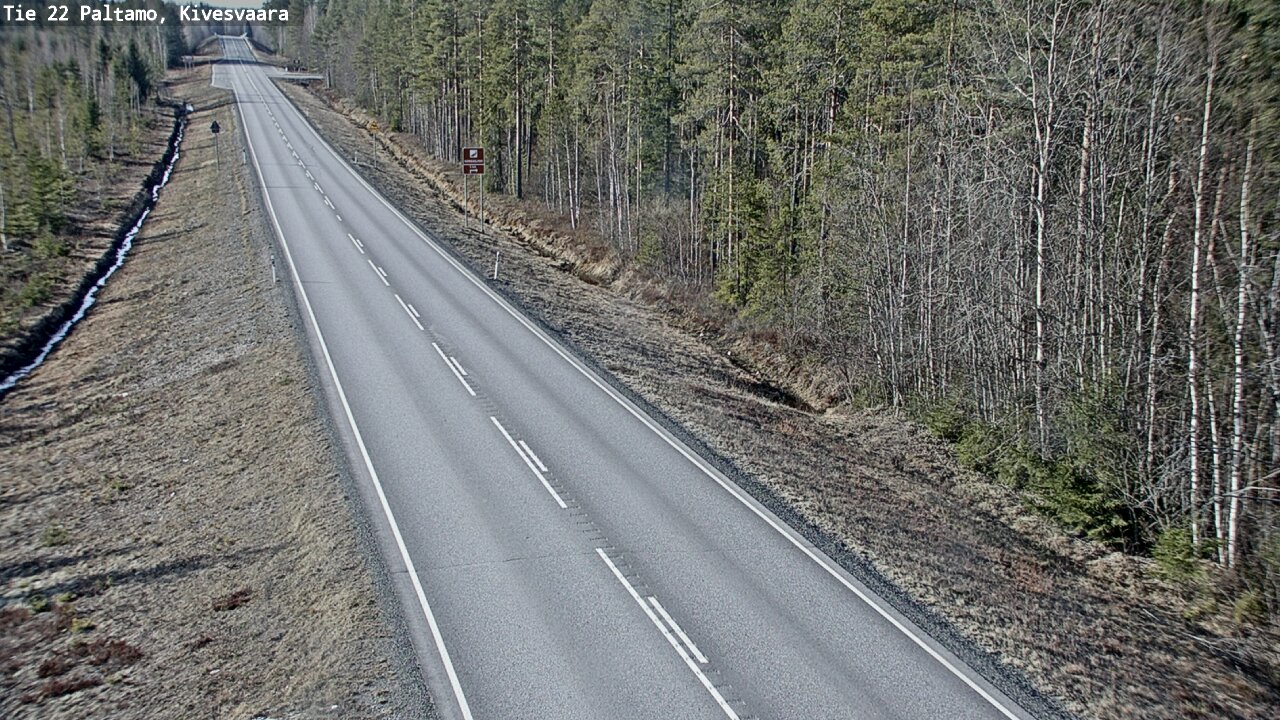 Weather Camera Image Road 22 Paltamo, Kivesvaara, Paltamo, Kainuu