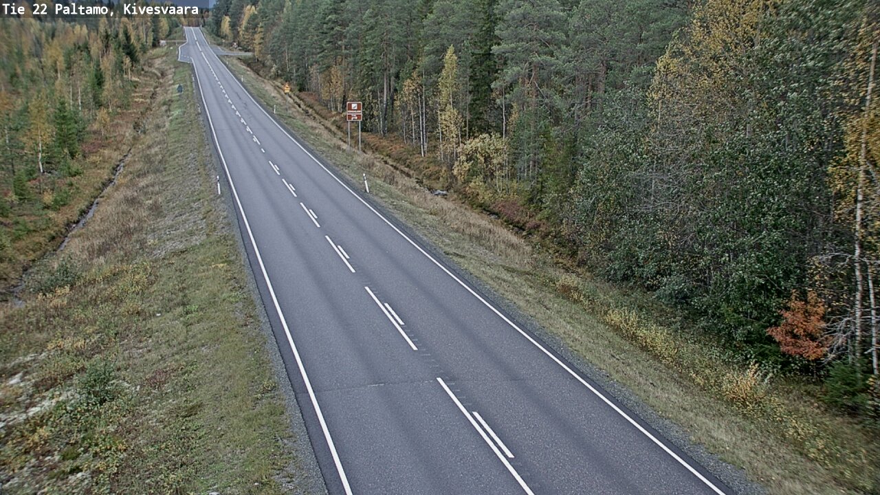 Weather Camera Image Road 22 Paltamo, Kivesvaara, Paltamo, Kainuu