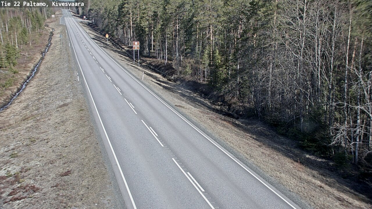 Weather Camera Image Road 22 Paltamo, Kivesvaara, Paltamo, Kainuu