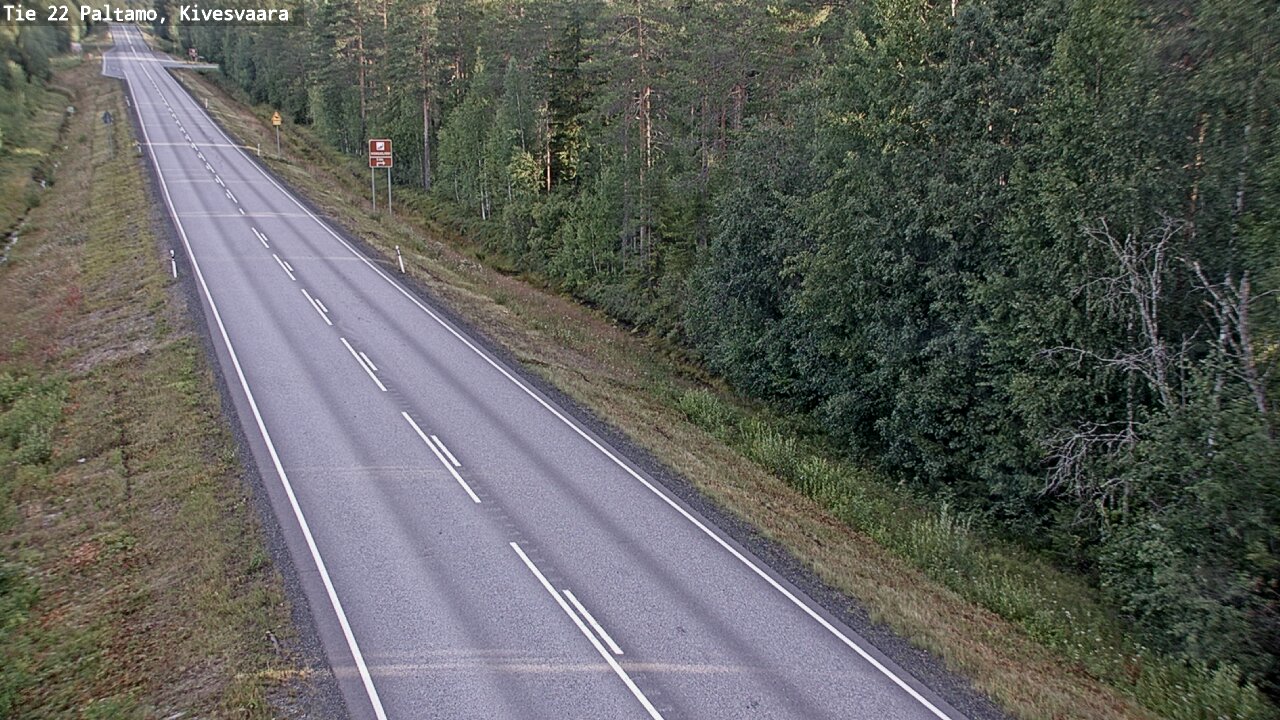 Weather Camera Image Road 22 Paltamo, Kivesvaara, Paltamo, Kainuu