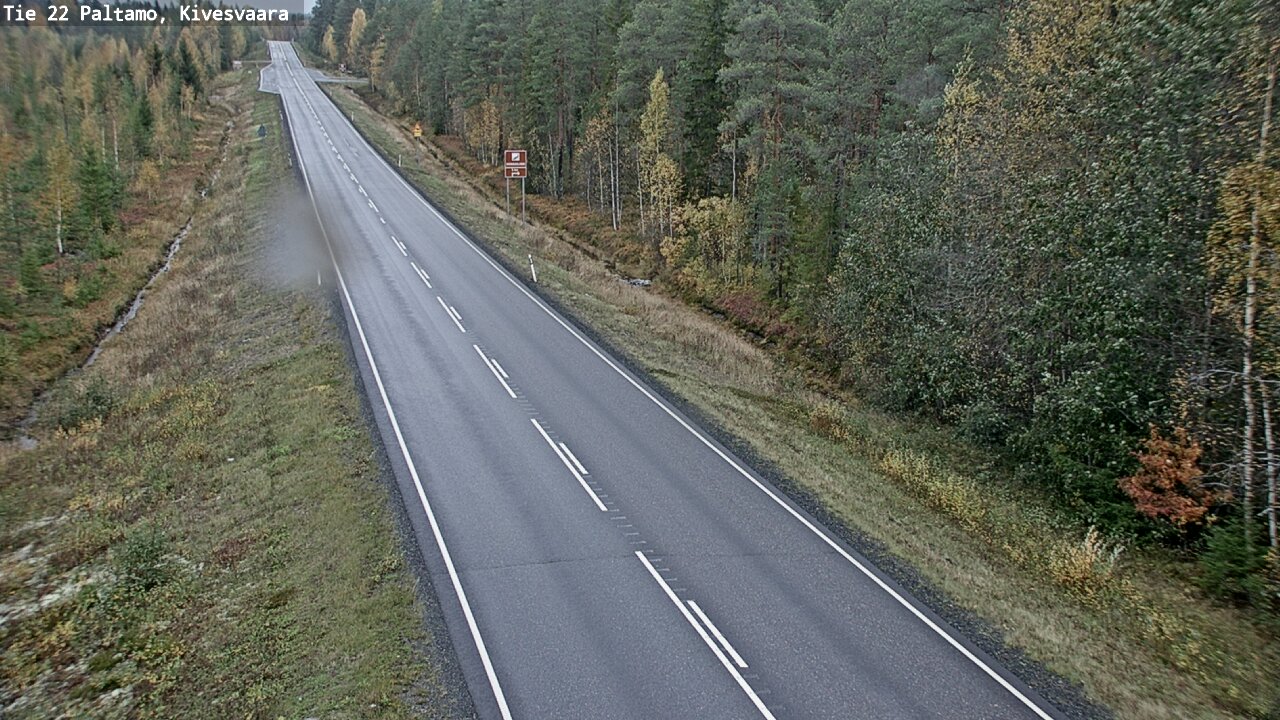 Weather Camera Image Road 22 Paltamo, Kivesvaara, Paltamo, Kainuu