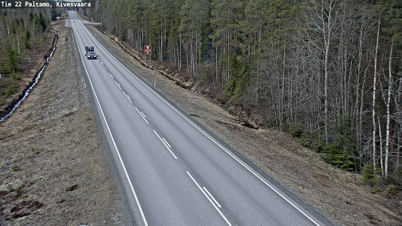 Weather Camera Image Väg 22 Paltamo, Kivesvaara, Paltamo, Kainuu