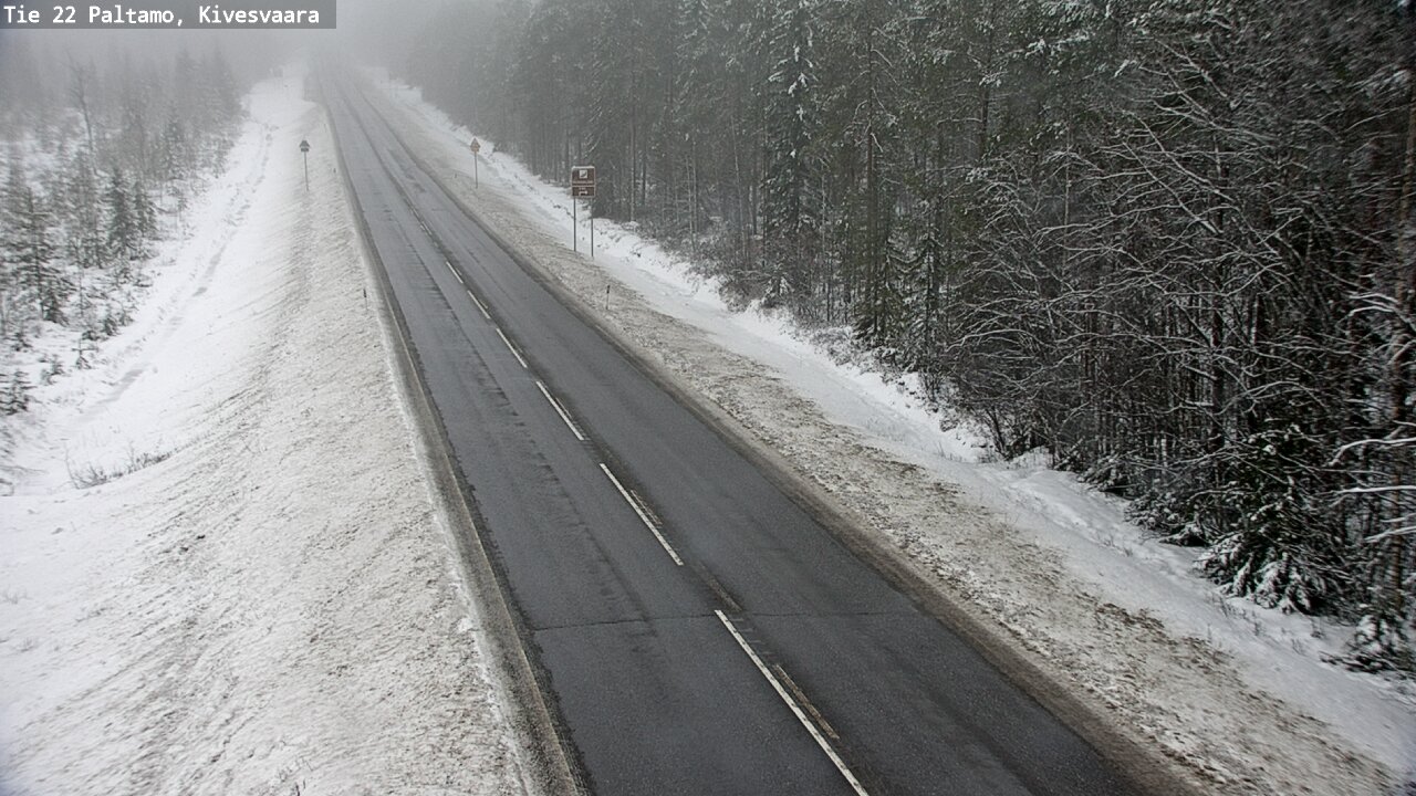 Weather Camera Image Väg 22 Paltamo, Kivesvaara, Paltamo, Kainuu