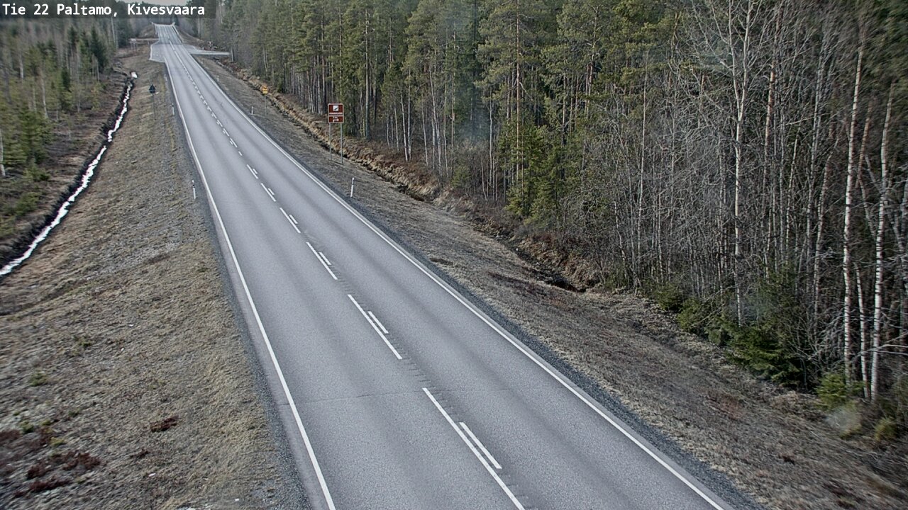 Weather Camera Image Road 22 Paltamo, Kivesvaara, Paltamo, Kainuu