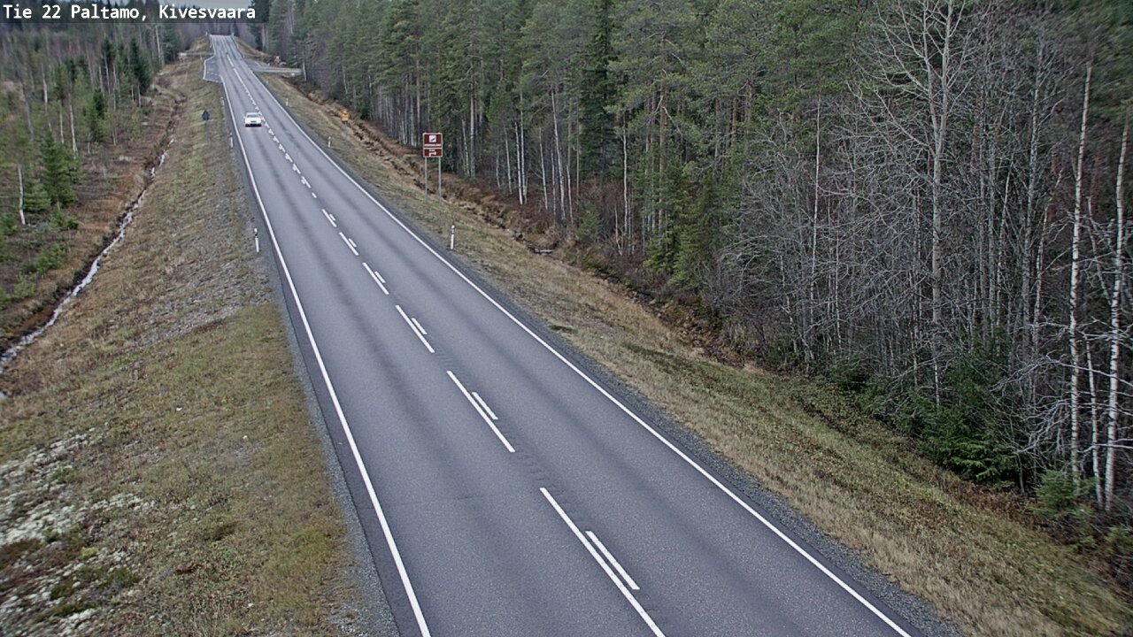 Weather Camera Image Road 22 Paltamo, Kivesvaara, Paltamo, Kainuu