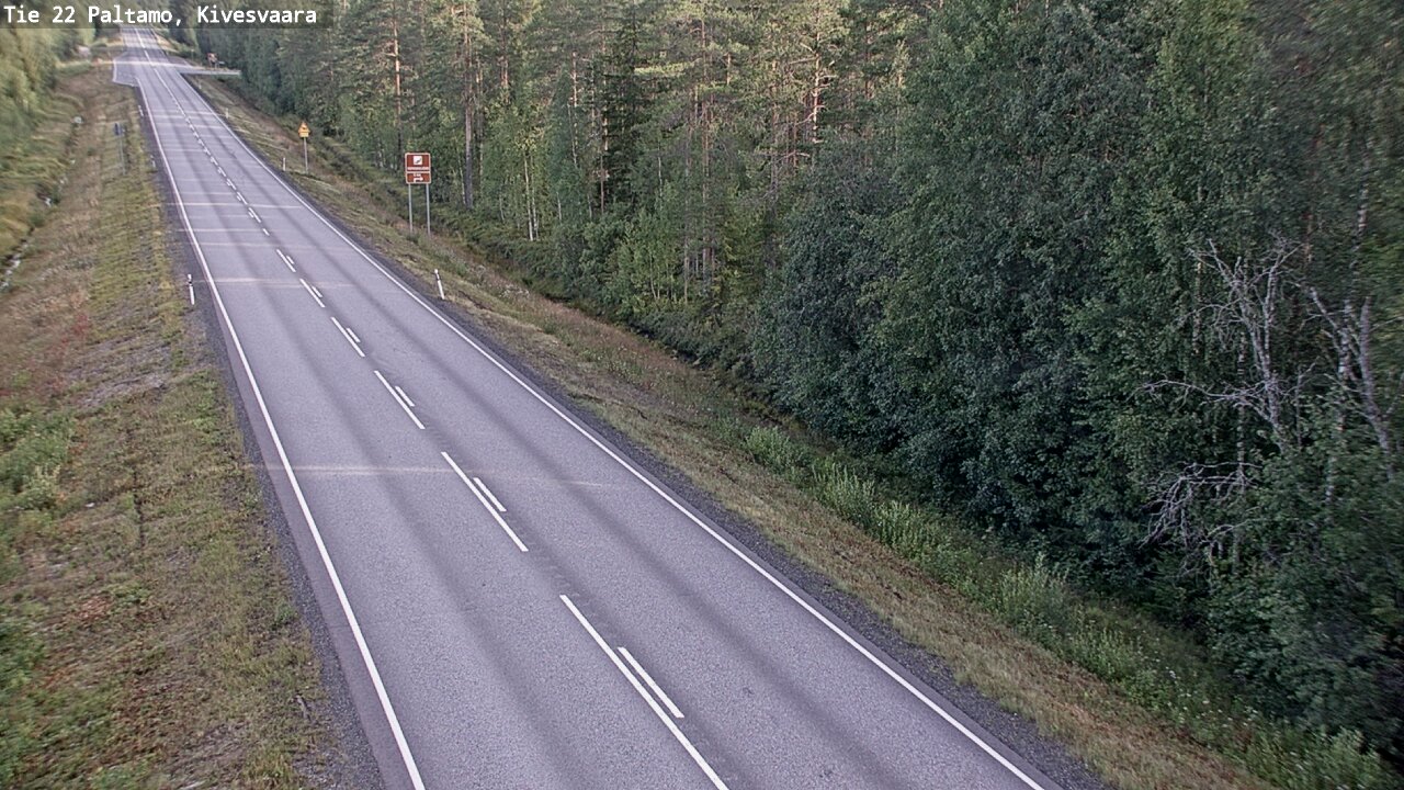 Weather Camera Image Road 22 Paltamo, Kivesvaara, Paltamo, Kainuu