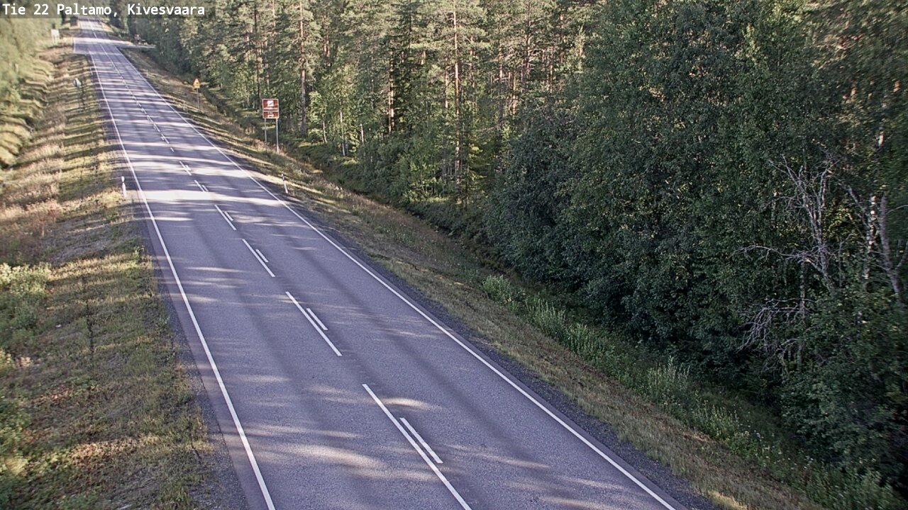 Weather Camera Image Väg 22 Paltamo, Kivesvaara, Paltamo, Kainuu