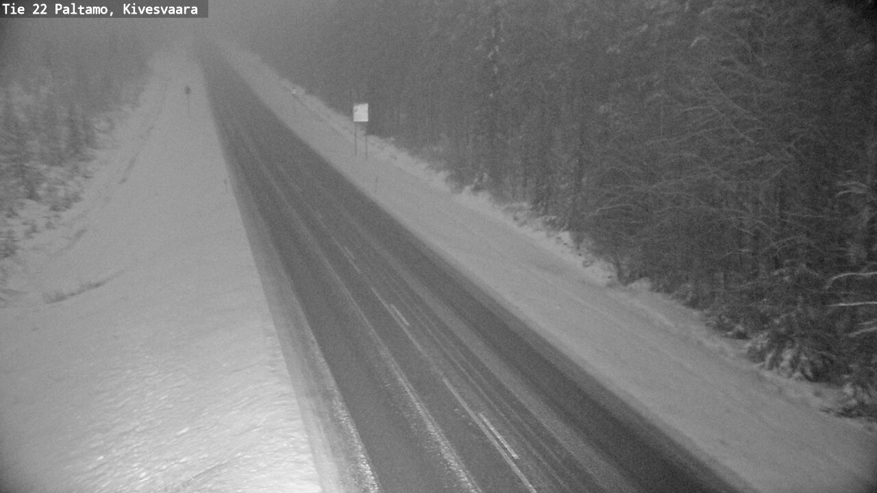 Weather Camera Image Väg 22 Paltamo, Kivesvaara, Paltamo, Kainuu