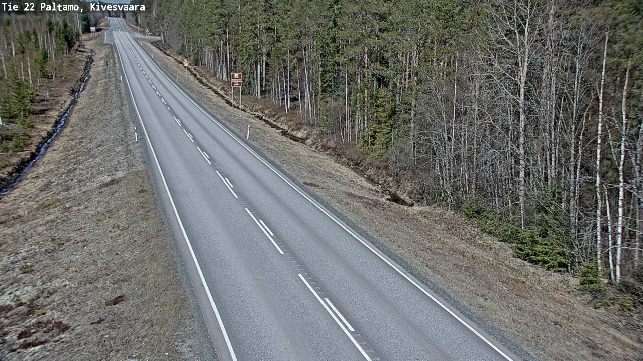 Weather Camera Image Road 22 Paltamo, Kivesvaara, Paltamo, Kainuu