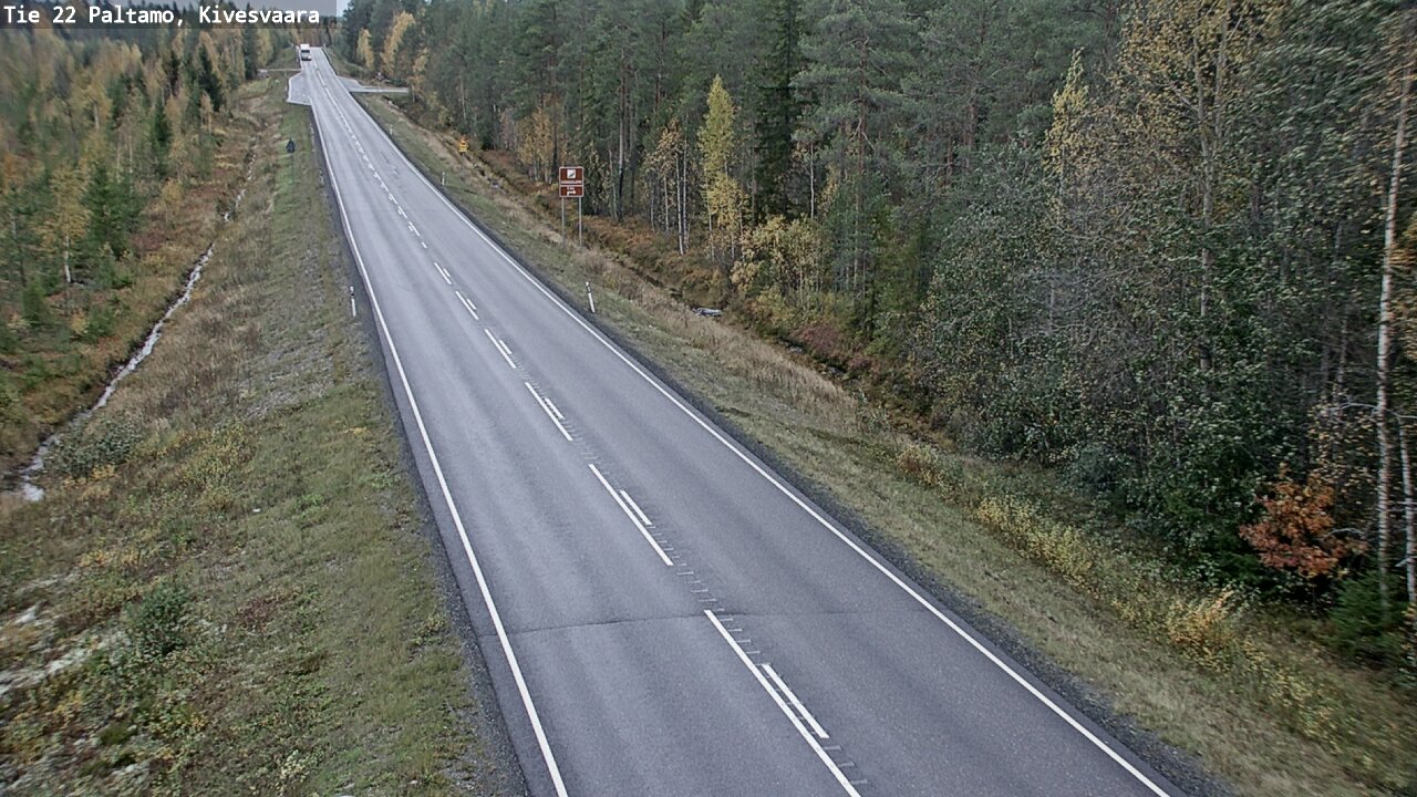 Weather Camera Image Väg 22 Paltamo, Kivesvaara, Paltamo, Kainuu