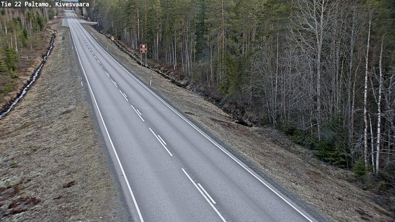 Weather Camera Image Road 22 Paltamo, Kivesvaara, Paltamo, Kainuu