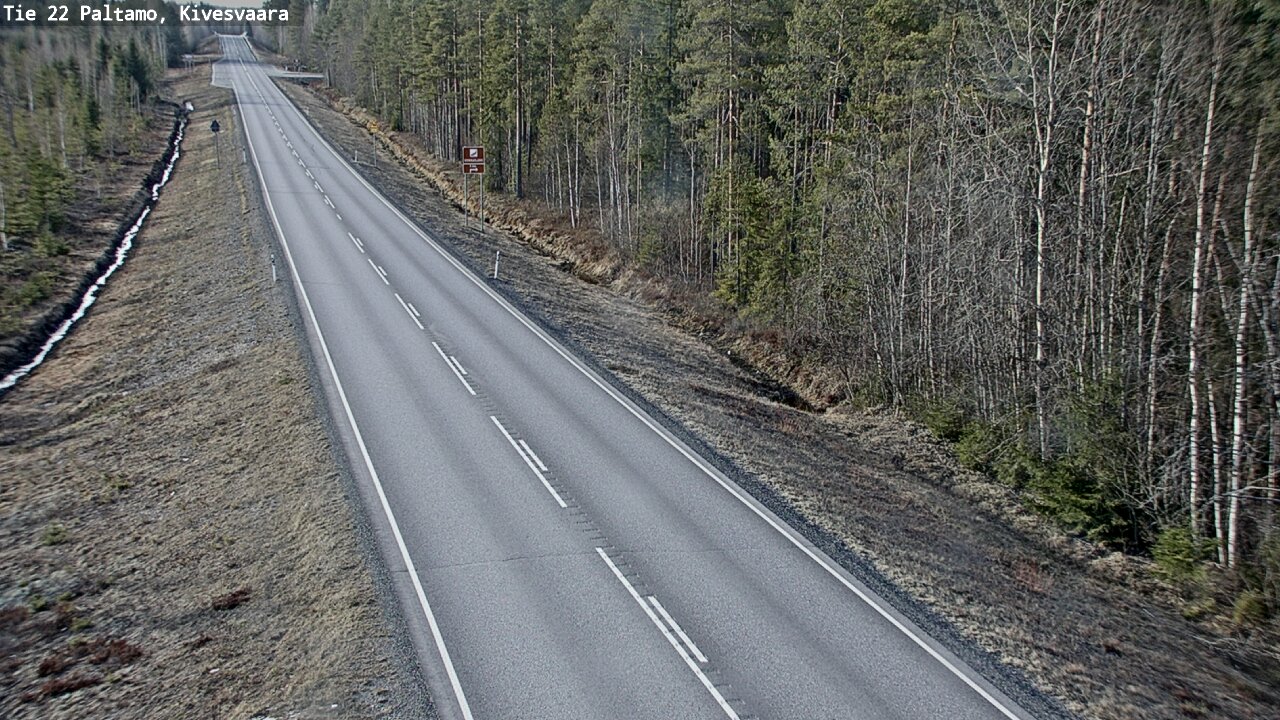 Weather Camera Image Road 22 Paltamo, Kivesvaara, Paltamo, Kainuu