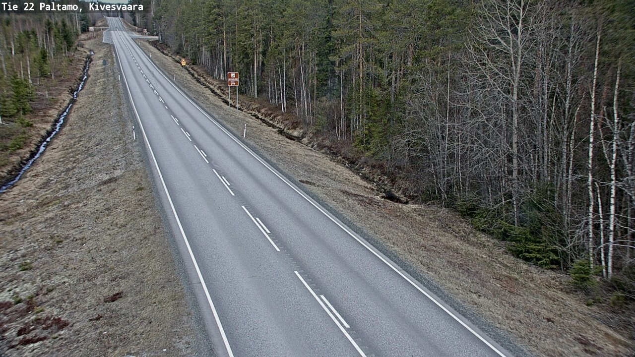 Weather Camera Image Road 22 Paltamo, Kivesvaara, Paltamo, Kainuu