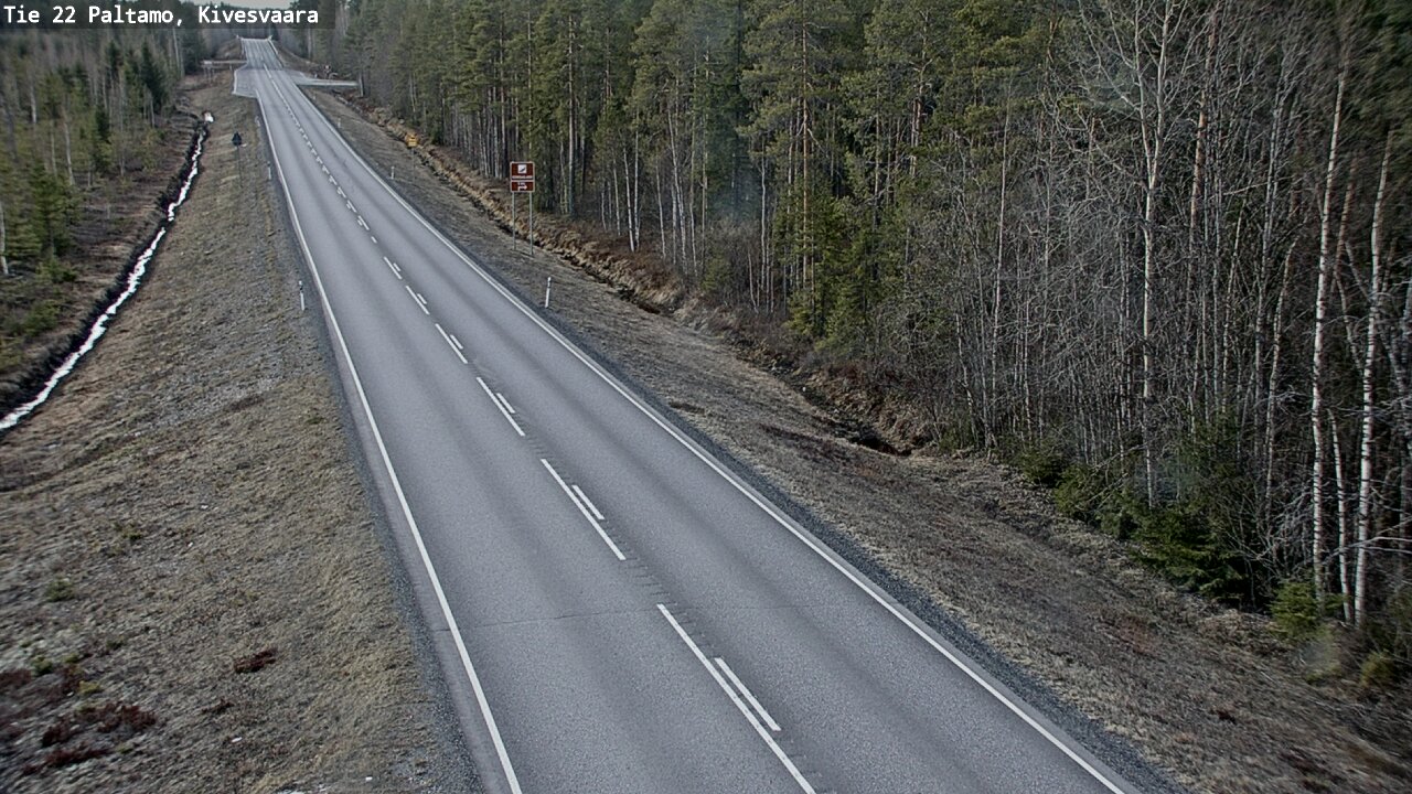 Weather Camera Image Road 22 Paltamo, Kivesvaara, Paltamo, Kainuu