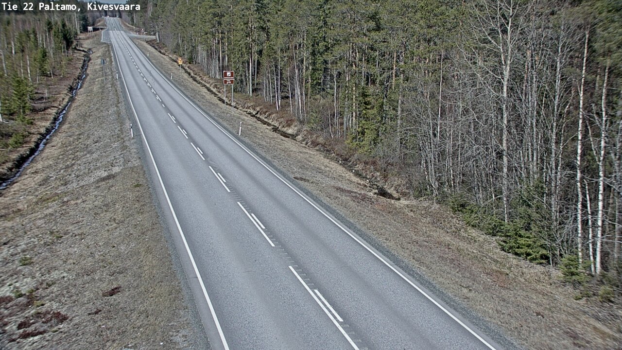 Weather Camera Image Road 22 Paltamo, Kivesvaara, Paltamo, Kainuu