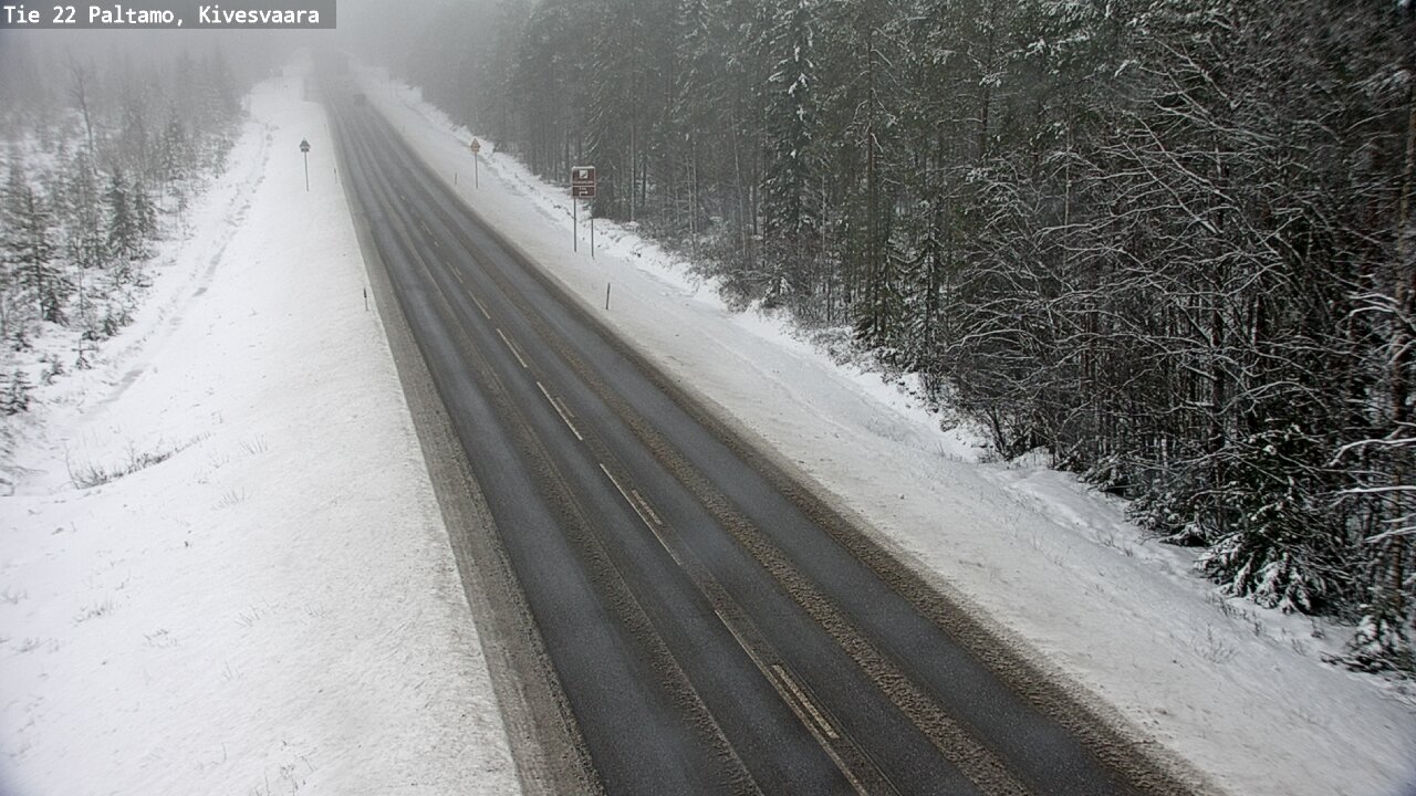 Weather Camera Image Väg 22 Paltamo, Kivesvaara, Paltamo, Kainuu
