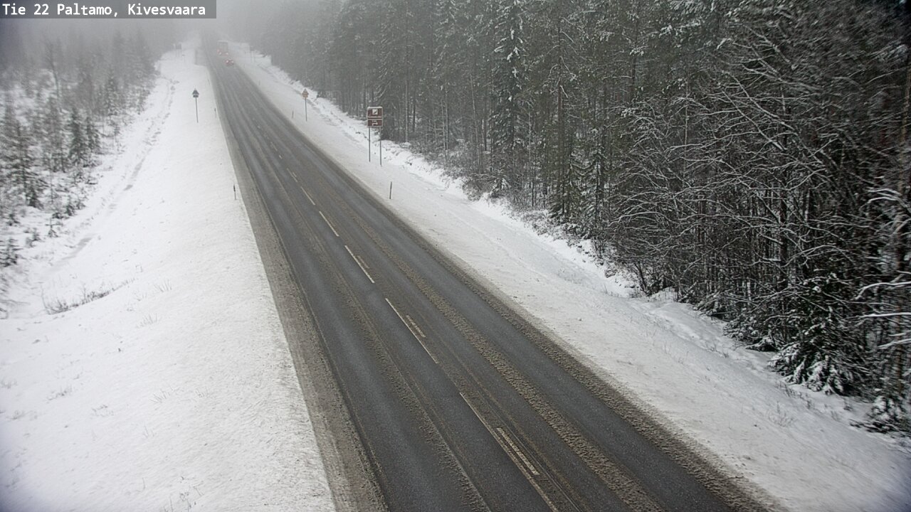 Weather Camera Image Väg 22 Paltamo, Kivesvaara, Paltamo, Kainuu