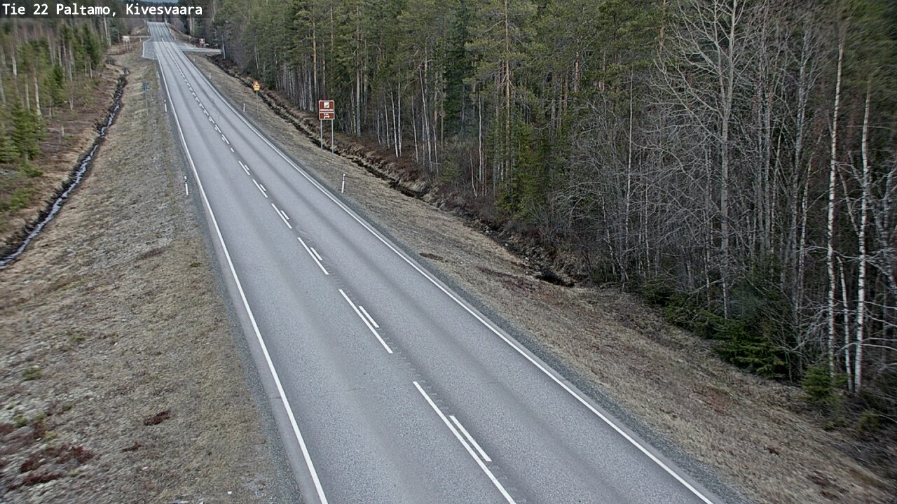 Weather Camera Image Väg 22 Paltamo, Kivesvaara, Paltamo, Kainuu