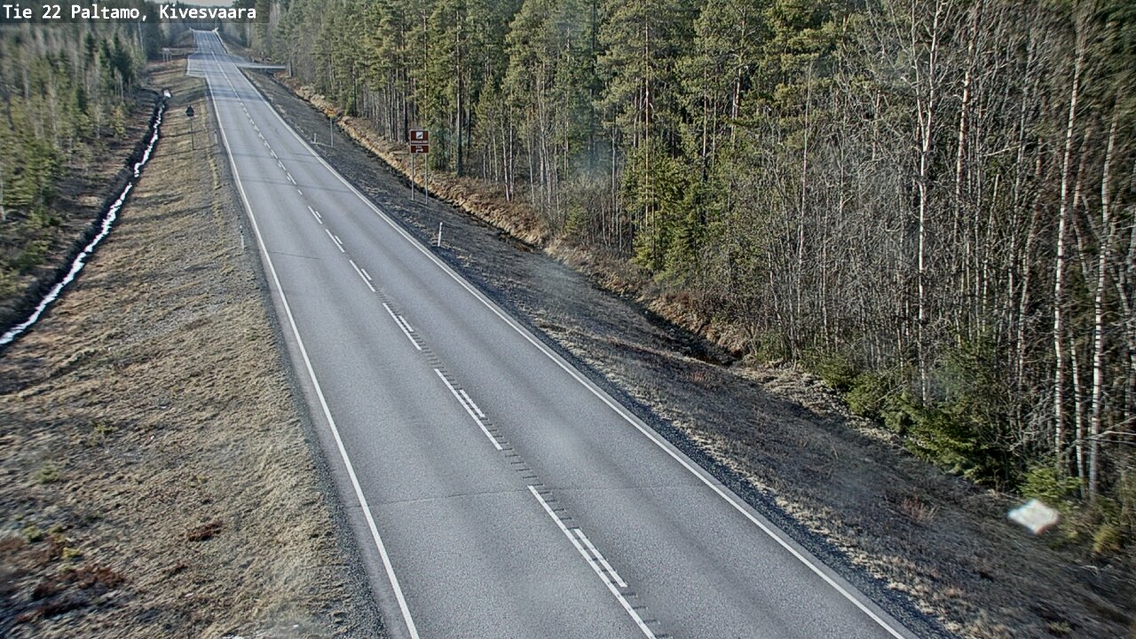 Weather Camera Image Road 22 Paltamo, Kivesvaara, Paltamo, Kainuu